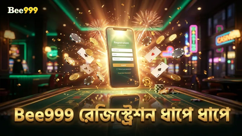 Bee999 রেজিস্ট্রেশন প্রক্রিয়ায় ধাপে ধাপে নির্দেশনা।