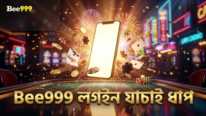 Bee999 উইথড্রয়াল প্রক্রিয়ার প্রথম ধাপ লগইন ও যাচাই।