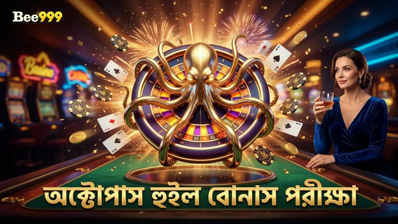অক্টোপাস হুইল ট্রিগার করে বোনাস পয়েন্ট অর্জনের লাইভ পরীক্ষা।