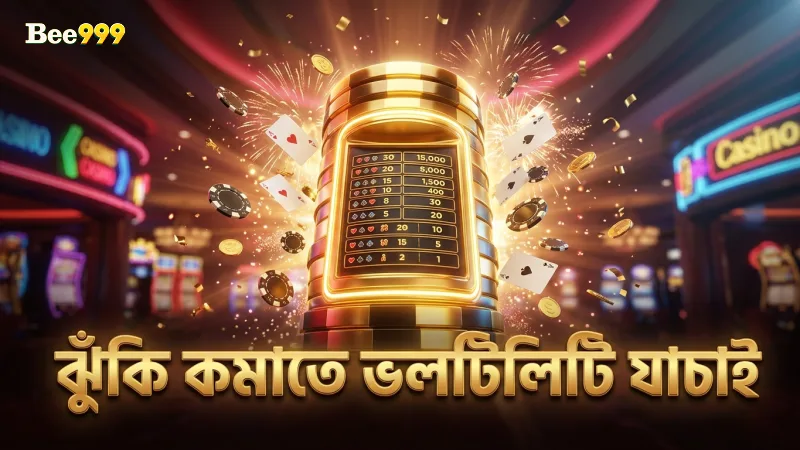 স্লট গেমে ঝুঁকি কমাতে ভলাটিলিটি ও পে-টেবিল যাচাই করুন